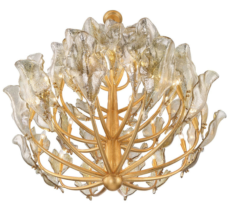 Lib & Co. - 12050-028 - 32 Light Chandelier - Brindisi - Gold Leaf