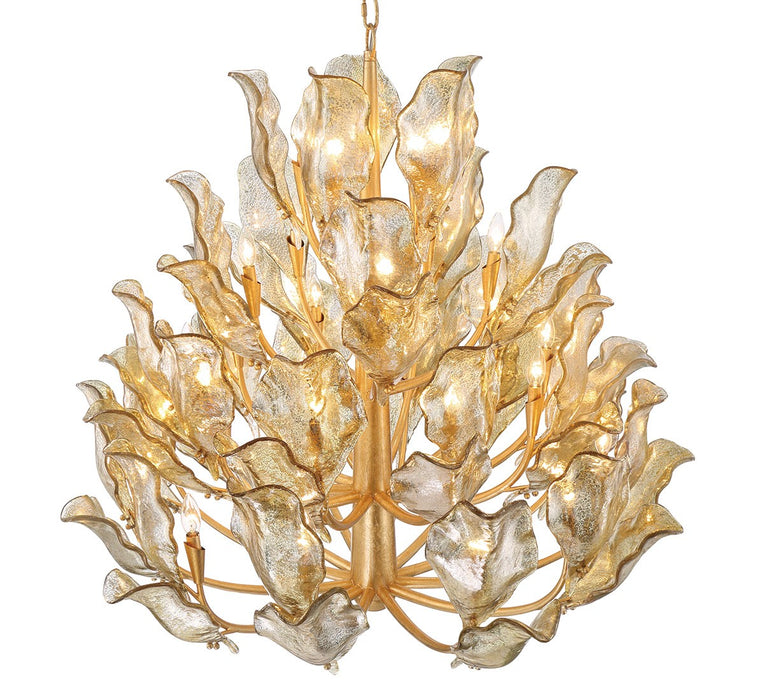 Lib & Co. - 12050-028 - 32 Light Chandelier - Brindisi - Gold Leaf