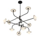 Lib & Co. - 12053-02 - LED Chandelier - Teramo - Matte black