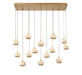 Lib & Co. - 10209-030 - LED Chandelier - Baveno - Painted Antique Brass