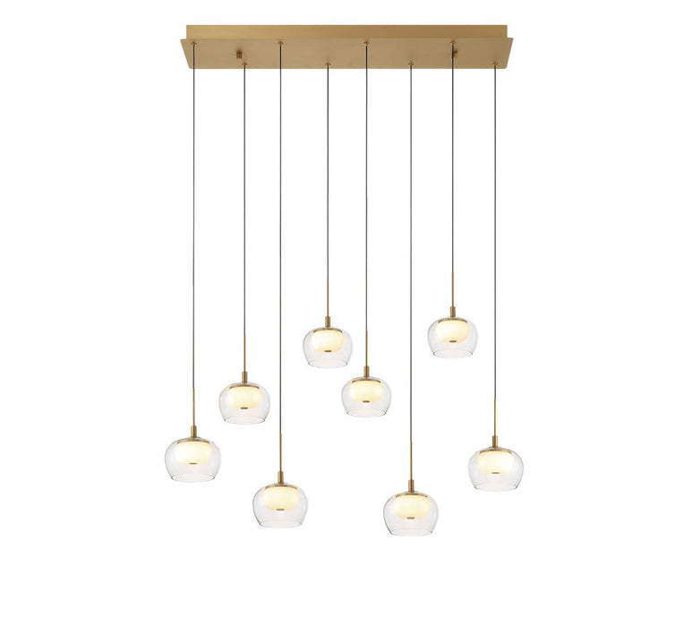 Lib & Co. - 10216-030 - LED Chandelier - Manarola - Painted Antique Brass