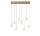 Lib & Co. - 10216-030 - LED Chandelier - Manarola - Painted Antique Brass