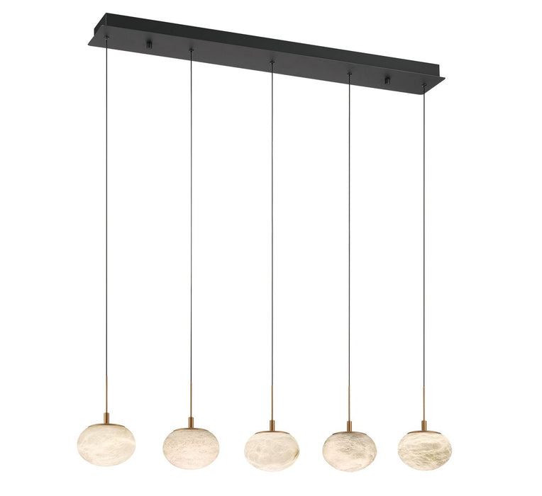 Lib & Co. - 12125-02 - LED Chandelier - Calcolo - Matte black