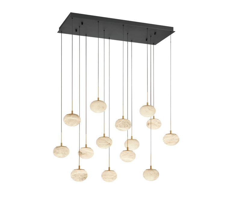 Lib & Co. - 12126-02 - LED Chandelier - Calcolo - Matte black