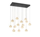 Lib & Co. - 12126-02 - LED Chandelier - Calcolo - Matte black