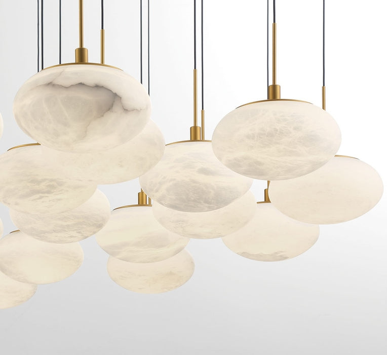 Lib & Co. - 12123-030 - LED Chandelier - Calcolo - Painted Antique Brass