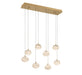Lib & Co. - 12124-030 - LED Chandelier - Calcolo - Painted Antique Brass