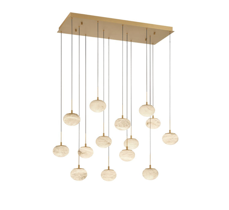 Lib & Co. - 12126-030 - LED Chandelier - Calcolo - Painted Antique Brass