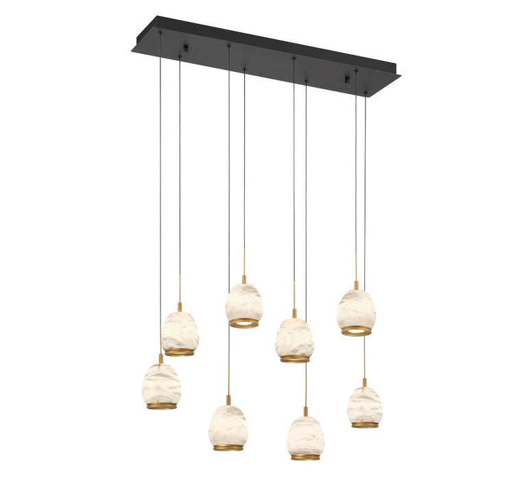 Lib & Co. - 12140-02 - LED Chandelier - Lucidata - Matte Black