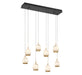 Lib & Co. - 12140-02 - LED Chandelier - Lucidata - Matte Black