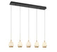 Lib & Co. - 12141-02 - LED Chandelier - Lucidata - Matte Black