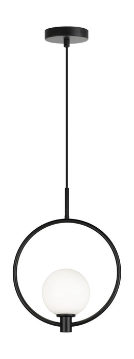 Matteo Lighting - C71301BKOP - One Light Pendant - Averley - Black