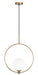Matteo Lighting - C71311AGOP - One Light Pendant - Averley - Aged Gold Brass