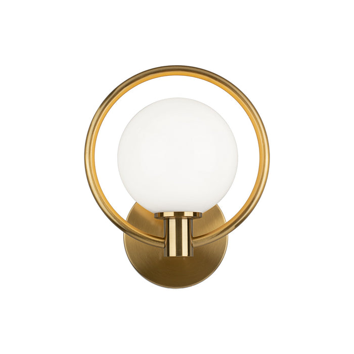 Matteo Lighting - W71301AGOP - One Light Wall Sconce - Averley - Aged Gold Brass