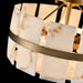 DVI Lighting - DVP5211BR-BFA - Three Light Semi Flush Mount - Luna Alabaster - Brass
