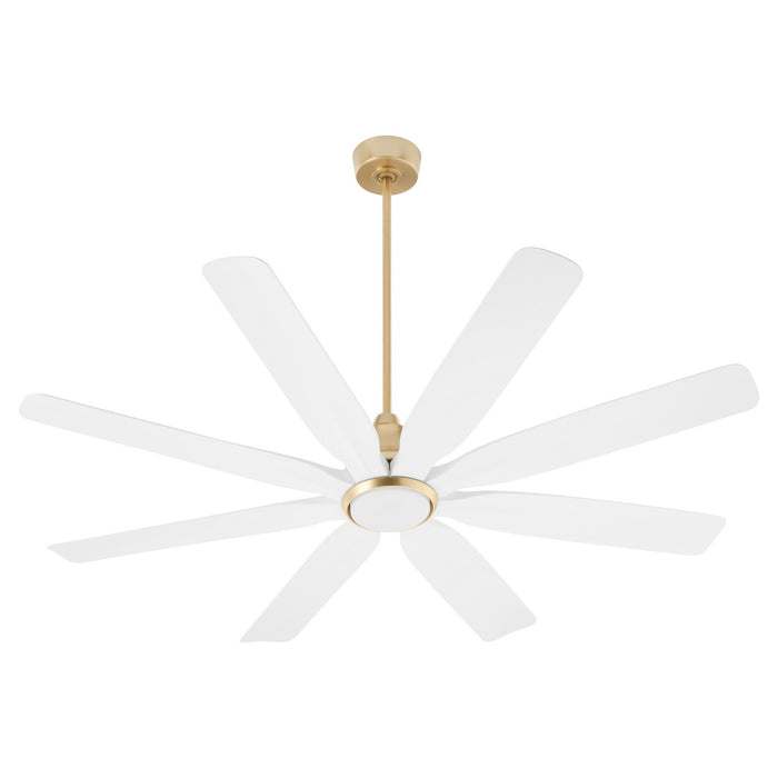 Quorum - 33608-80 - 60" Patio Fan - Rosales - Aged Brass