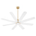 Quorum - 33608-80 - 60" Patio Fan - Rosales - Aged Brass