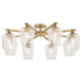 Quorum - 358-8-80 - Eight Light Ceiling Mount - Veno - Aged Brass