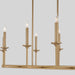 Quorum - 6505-8-80 - Eight Light Linear Chandelier - Eldorado - Aged Brass