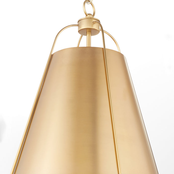 Quorum - 861-1-80 - One Light Pendant - Jamie - Aged Brass