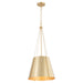Quorum - 862-1-80 - One Light Pendant - Denise - Aged Brass