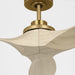 Visual Comfort Fan - 3CLNSM52BBSWWO - 52"Ceiling Fan - Collins - Burnished Brass
