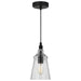 Generation Lighting. - P1449MBK - One Light Mini Pendant - Loras - Midnight Black