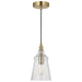 Generation Lighting. - P1449SB - One Light Mini Pendant - Loras - Satin Brass