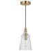 Generation Lighting. - P1449SB - One Light Mini Pendant - Loras - Satin Brass