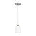 Generation Lighting. - GLP1021BS - One Light Mini Pendant - Emile - Brushed Steel