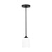 Generation Lighting. - GLP1021MBK - One Light Mini Pendant - Emile - Midnight Black