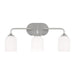 Generation Lighting. - GLV1023BS - Three Light Vanity - Emile - Brushed Steel