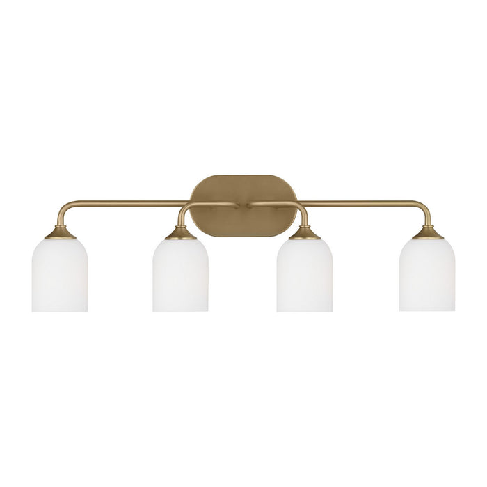 Generation Lighting. - GLV1024SB - Four Light Vanity - Emile - Satin Bronze