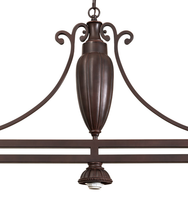 Meyda Tiffany - 133263 - Three Light Island Pendant Hardware - Ilona - Mahogany Bronze