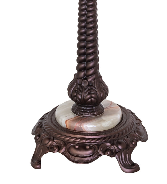 Meyda Tiffany - 16843 - Two Light Table Base - Rope - Mahogany Bronze