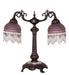 Meyda Tiffany - 18250 - Two Light Table Lamp - Roussillon - Mahogany Bronze