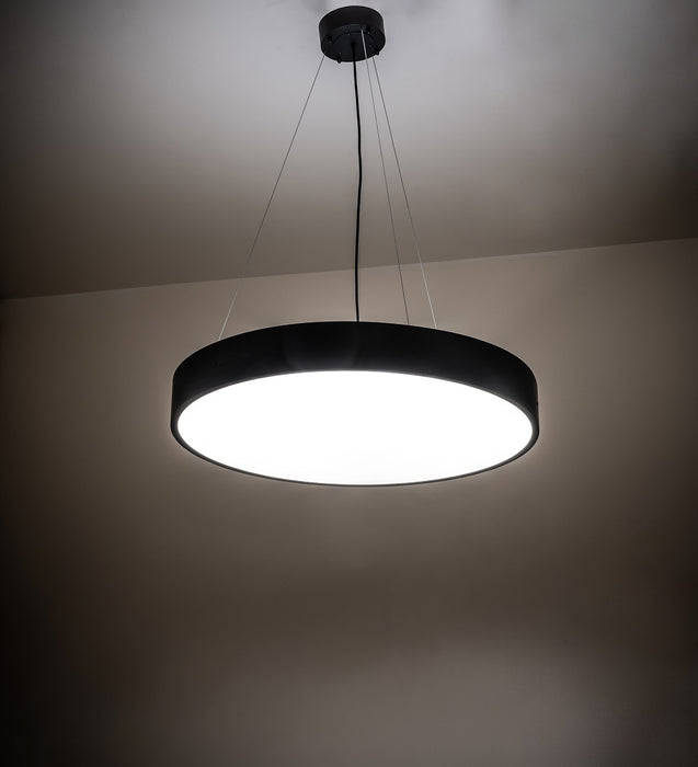 Meyda Tiffany - 259262 - LED Pendant - Cilindro - Solar Black