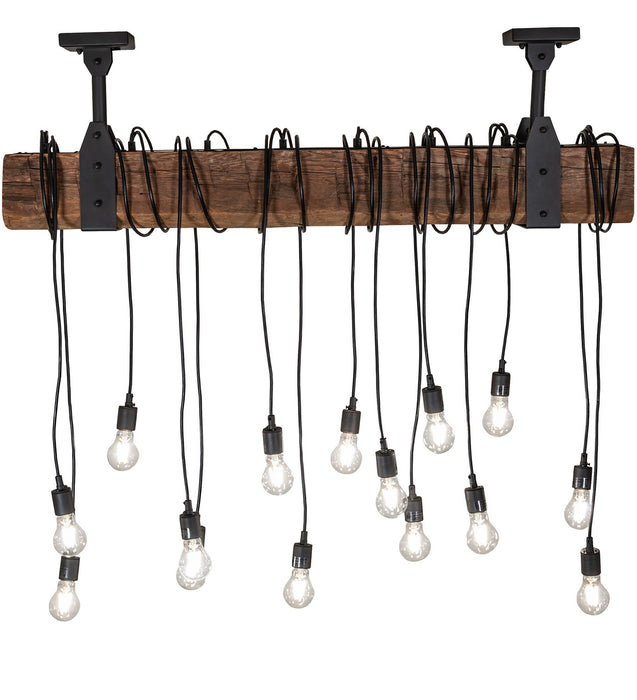 Meyda Tiffany - 259859 - 15 Light Pendant - Alva - Wrought Iron