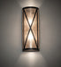 Meyda Tiffany - 266995 - Two Light Wall Sconce - Saltire - Wrought Iron