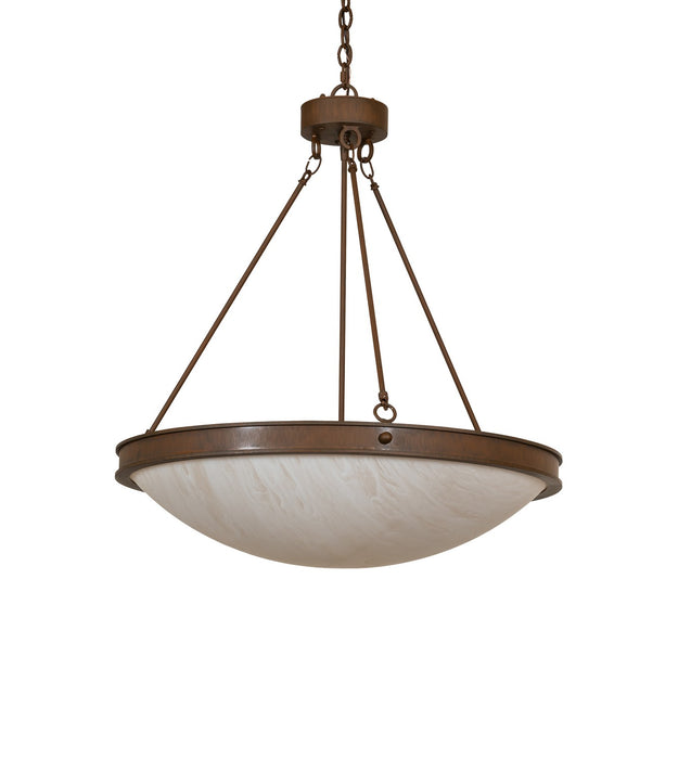 Meyda Tiffany - 268103 - Six Light Pendant - Dionne - Rustic Iron