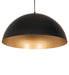 Meyda Tiffany - 268122 - LED Pendant - Gravity - Solar Black & Gold Metallic