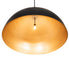 Meyda Tiffany - 268122 - LED Pendant - Gravity - Solar Black & Gold Metallic