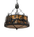 Meyda Tiffany - 268652 - Four Light Pendant - Bass And Fisherman - Solar Black