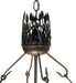 Meyda Tiffany - 268652 - Four Light Pendant - Bass And Fisherman - Solar Black