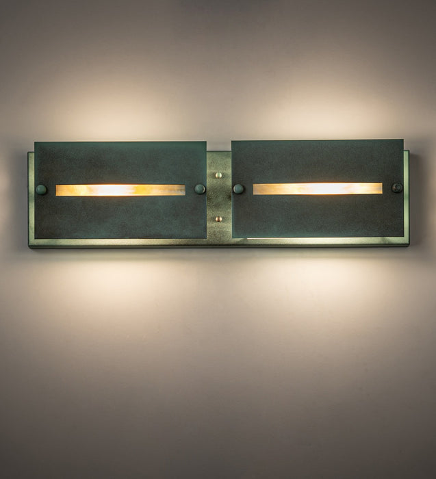 Meyda Tiffany - 269167 - Two Light Wall Sconce - Moss Creek - Verdigris