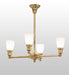 Meyda Tiffany - 269355 - Four Light Chandelier - Revival Oyster Bay - Polished Brass