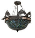 Meyda Tiffany - 270054 - Four Light Semi-Flushmount - Catch Of The Day - Oil Rubbed Bronze