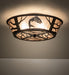 Meyda Tiffany - 270056 - Four Light Flushmount - Leaping Trout - Oil Rubbed Bronze