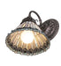 Meyda Tiffany - 270802 - One Light Wall Sconce - Tiffany Jeweled Peacock - Mahogany Bronze