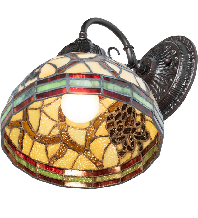 Meyda Tiffany - 270863 - One Light Wall Sconce - Pinecone - Custom